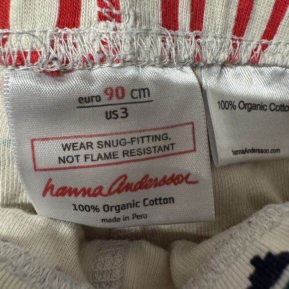 Hanna Andersson Dear Deer Long John Pajama Pants Size US 3 Holiday Christmas - Picture 3 of 5